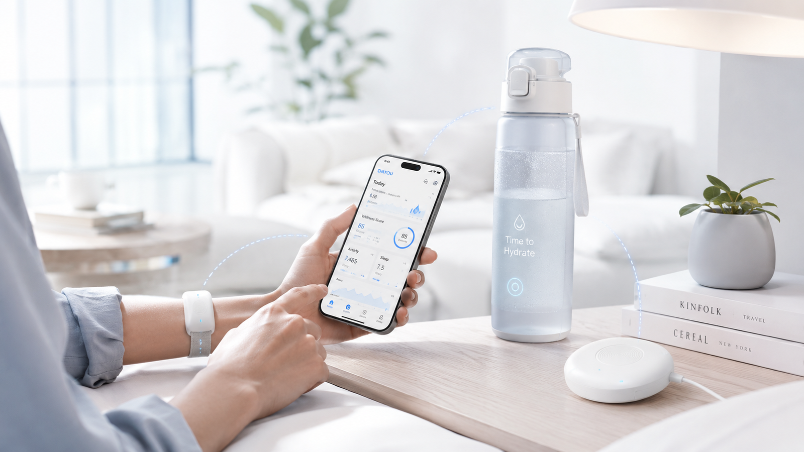 DAYOU connected lifestyle product and mobile application