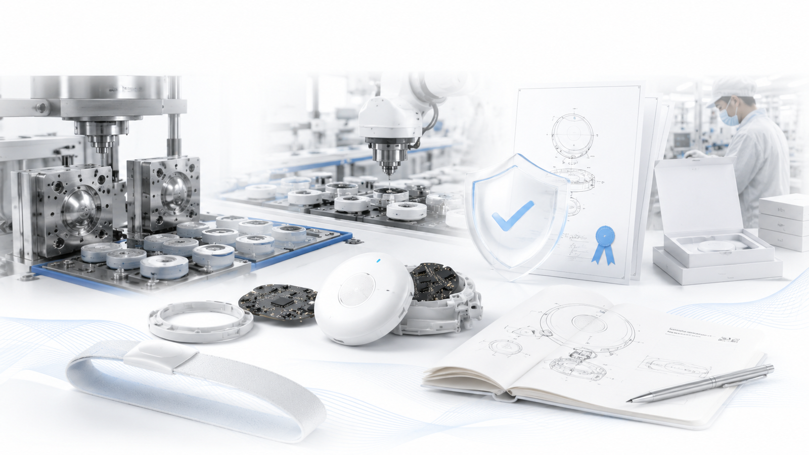 Product engineering, tooling, electronics assembly, manufacturing, and IP protection